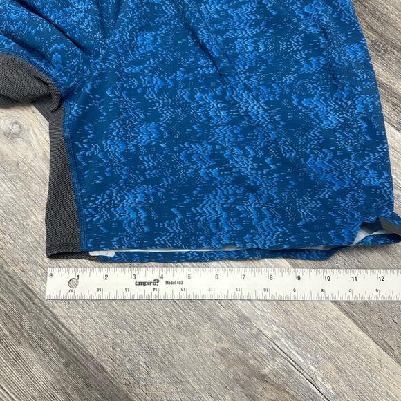 Lululemon Pace Breaker Blue Black Mens M Swift Ultra Quick Dry Active Short - Picture 9 of 11